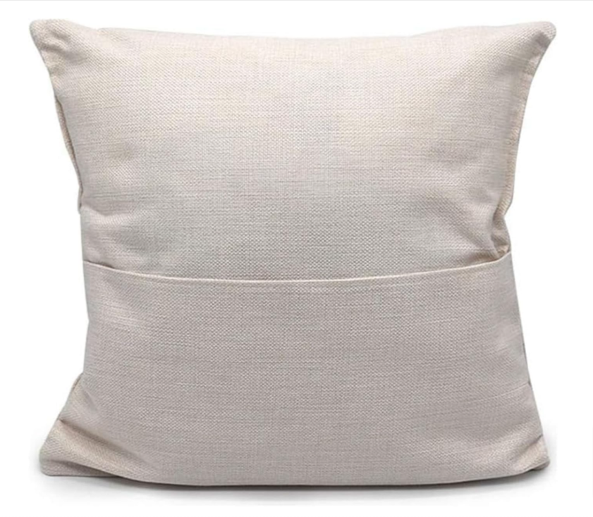 Linen Pillowcase with Pocket