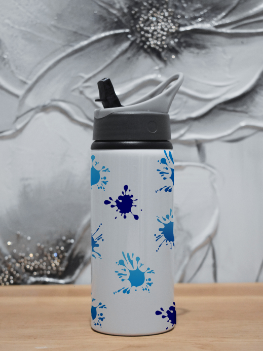 Grey Cap Water Bottle 22oz