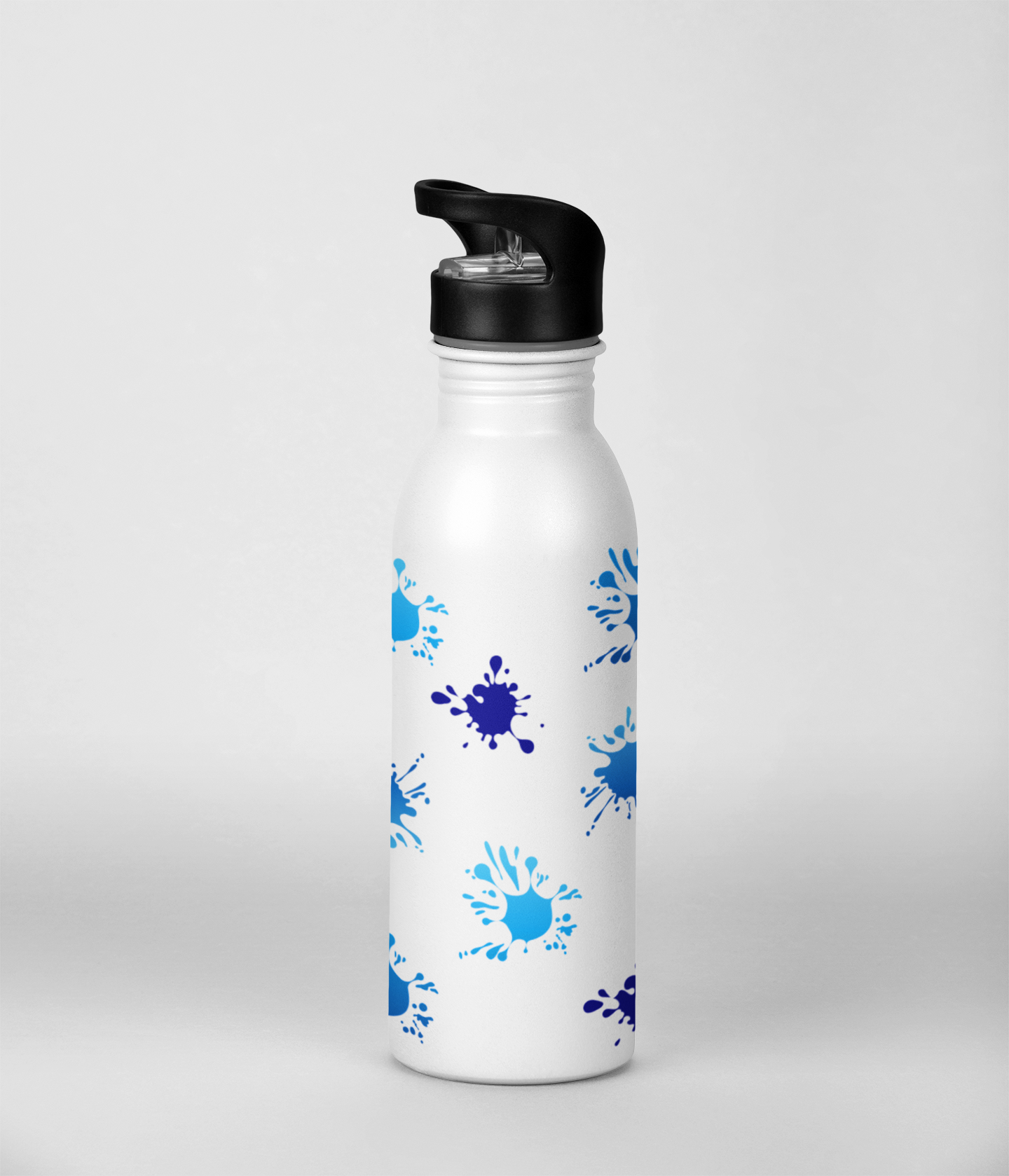 Aluminium Straw Water Bottle 600 ml