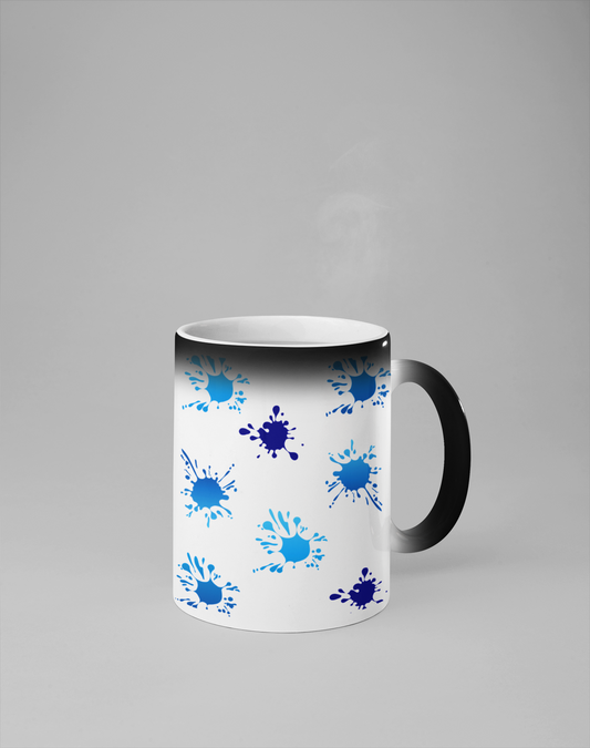 11oz Ceramic Mug Colour Change Black